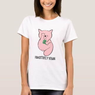 Einfache niedliche vegetarische Katze T-Shirt