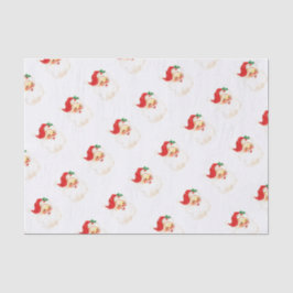 Einfache Niedliche Vintage Weihnachtszeit Seidenpapier