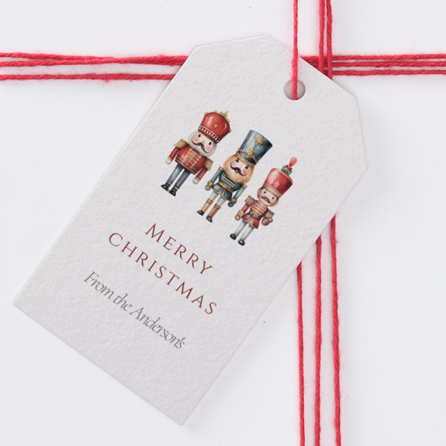 Einfache Nutchracker Weihnachtsmarke Geschenkanhänger (Von Creator hochgeladen)