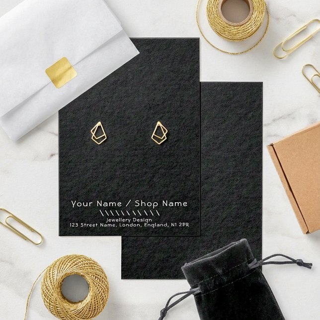 Einfache Ohrausgabe (Simple fun earring display card.)