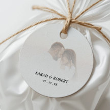 Einfache Ombre White Foto Wedding