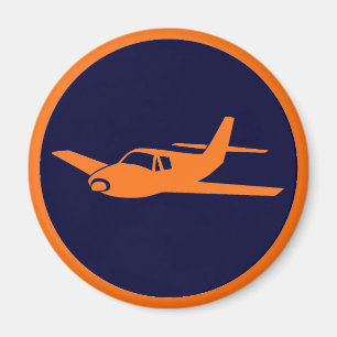 Einfache orange-blaue Flugzeugmagnete Magnet