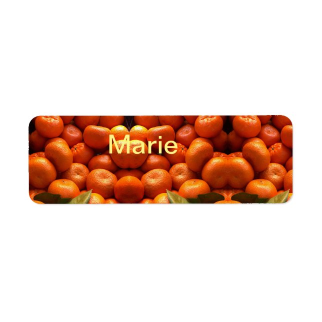 Einfache orange Frucht mit Namen minimal benutzerd (Vorne)