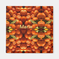 Einfache orangefarbene Früchte geben minimalen Nam