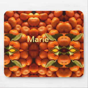 Einfache orangefarbene Früchte geben minimalen Nam Mousepad