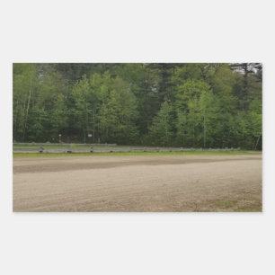 Einfache Orte Rechteckiger Aufkleber