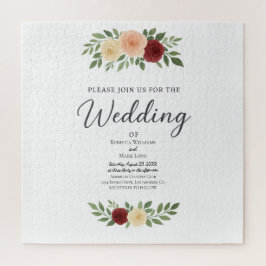 Einfache Overlay-Foto-Einladung Puzzle