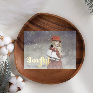 Einfache Overlay-Foto-Weihnachtskarte Folien Feiertagskarte