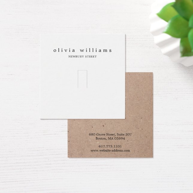 Einfache Papierring-Schmuckkarte (Schreibtisch)