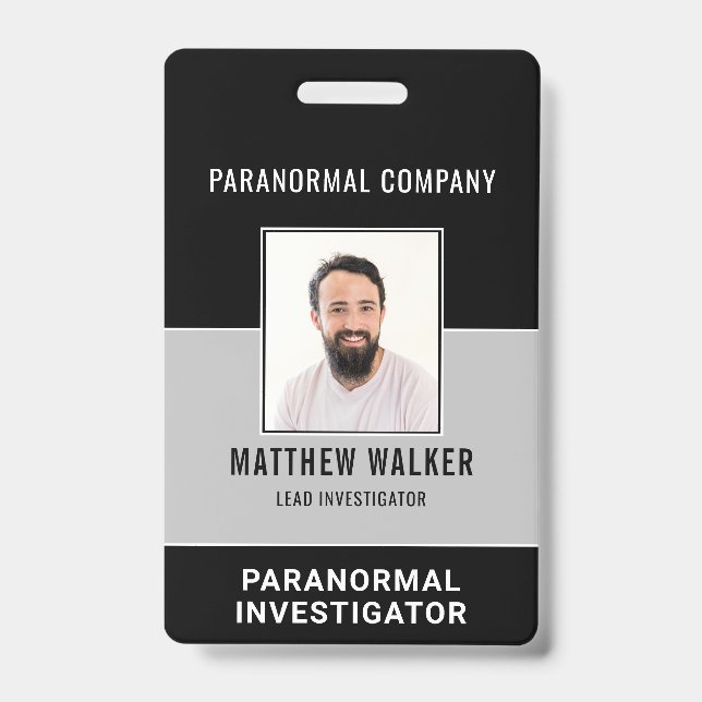 Einfache paranormale Foto-ID Ausweis (Vorderseite)