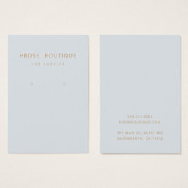 Einfache Pariser Earring-Display-Karte