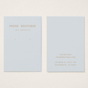 Einfache Pariser Earring-Display-Karte