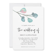 Einfache Pastel Eucalyptus Wedding