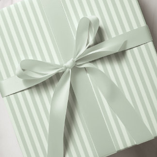 Einfache Pastell-Grüne Pinstripes Geschenkpapier