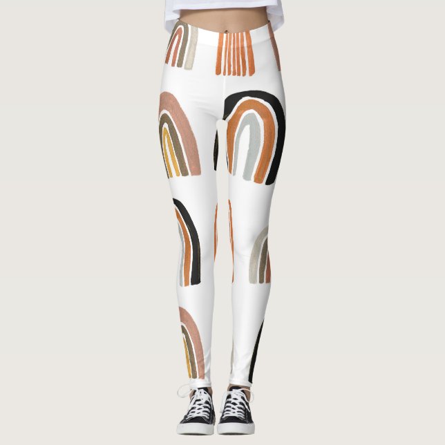 Einfache Pastell Rainbow Kids Style Leggings (Vorderseite)