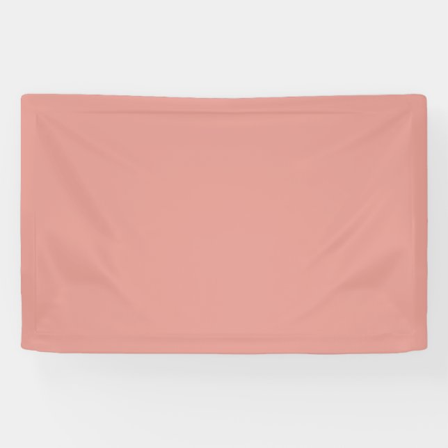 Einfache pastellene Flamingo-Rosa-Farbe Banner (Horizontal)