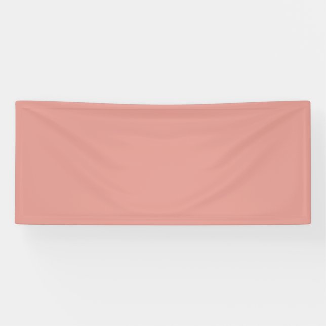 Einfache pastellene Flamingo-Rosa-Farbe Banner (Horizontal)