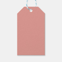 Einfache pastellene Flamingo-Rosa-Farbe Geschenkanhänger