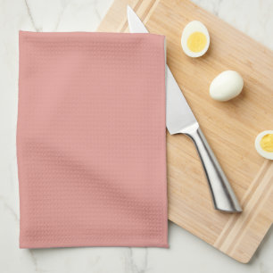 Einfache pastellene Flamingo-Rosa-Farbe Geschirrtuch
