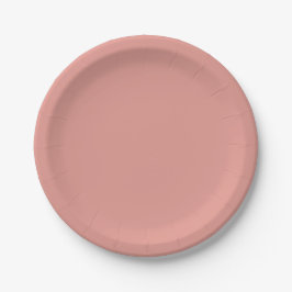 Einfache pastellene Flamingo-Rosa-Farbe Pappteller