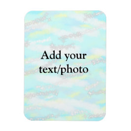 Einfache Pastellfarben Glitzer hinzufügen Foto Magnet