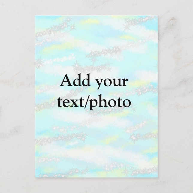 Einfache Pastellfarben Glitzer hinzufügen Foto Postkarte (Vorderseite)