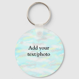Einfache Pastellfarben Glitzer hinzufügen Foto Schlüsselanhänger