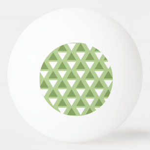 Einfache pastellgrüne geometrische Muster Tischtennisball