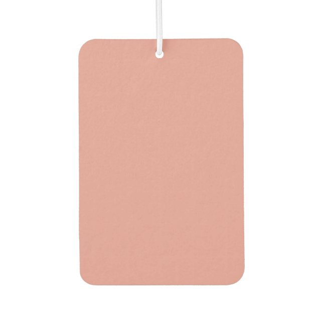 Einfache pastellrosa Flamingo-Farbe Autolufterfrischer (Vorderseite)