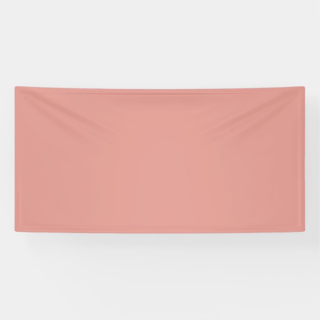 Einfache pastellrosa Flamingo-Farbe Banner (Horizontal)