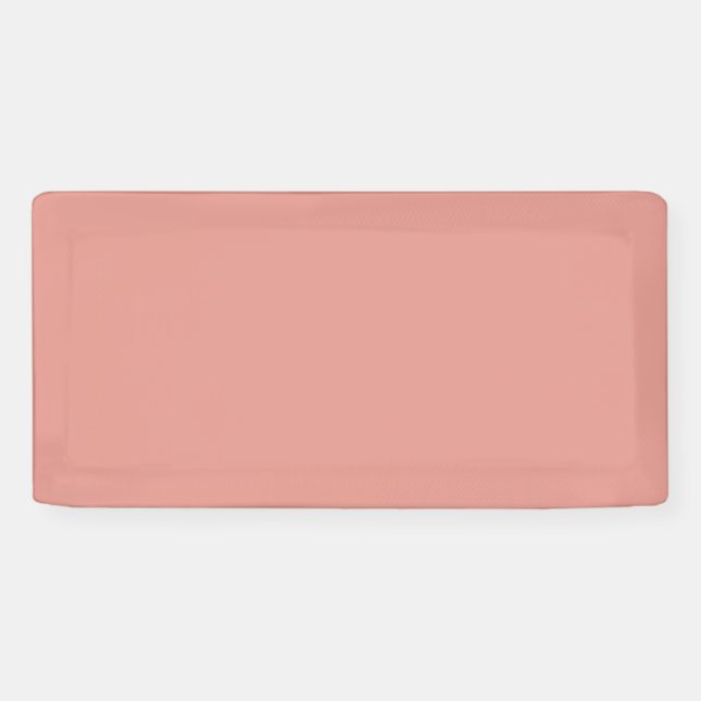 Einfache pastellrosa Flamingo-Farbe Banner (Horizontal)