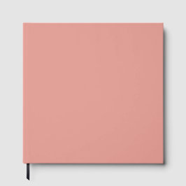 Einfache pastellrosa Flamingo-Farbe Gästebuch