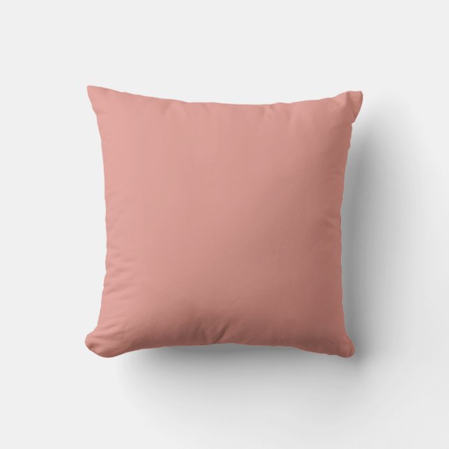 Einfache pastellrosa Flamingo-Farbe Kissen (Vorderseite)