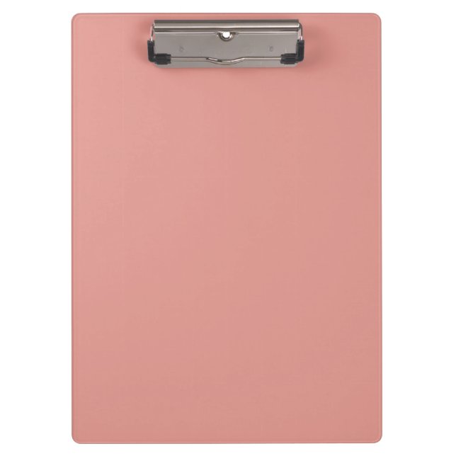 Einfache pastellrosa Flamingo-Farbe Klemmbrett (Vorderseite)