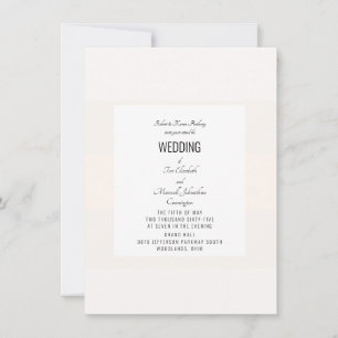 Einfache PastelWedding Einladung
