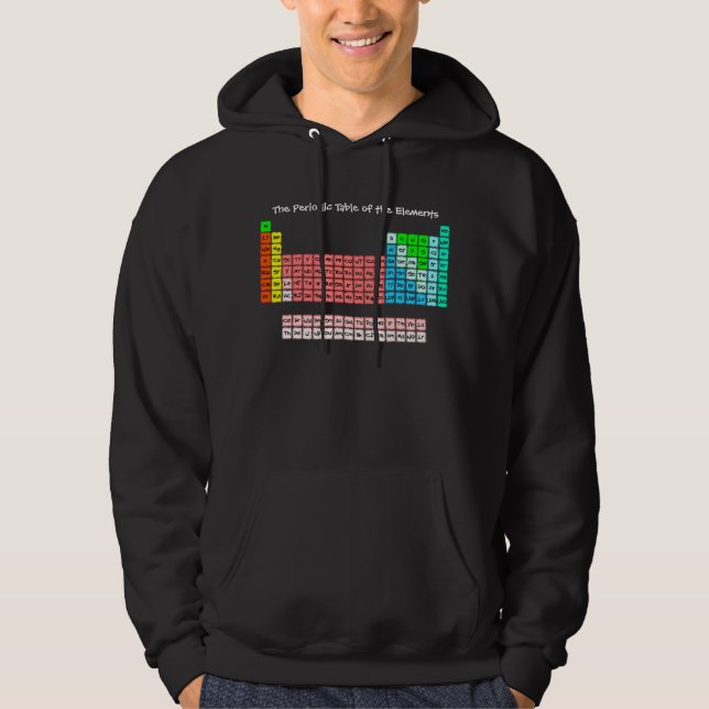 Einfache Periodische Tabelle (Handgeschriebener St Hoodie (Vorderseite)
