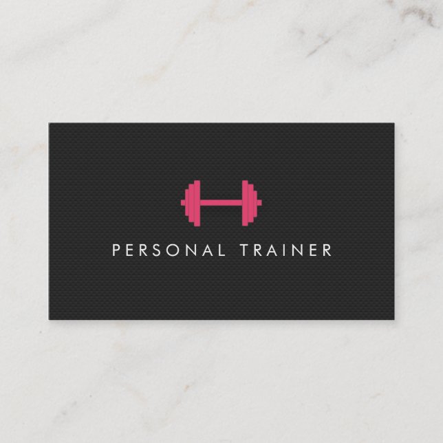 Einfache Personal Trainer Fitness Visitenkarten Visitenkarte (Vorderseite)