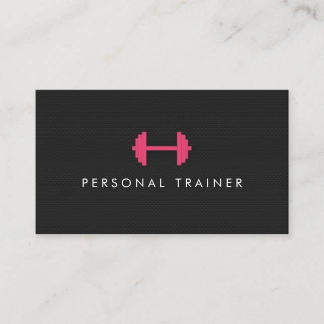 Einfache Personal Trainer Fitness Visitenkarten Visitenkarte (Vorderseite)