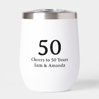 Einfache personalisierte 50. Hochzeitstag-Feier