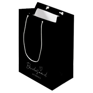 Einfache Personalisierte Bridesmaid-Geschenktasche Mittlere Geschenktüte