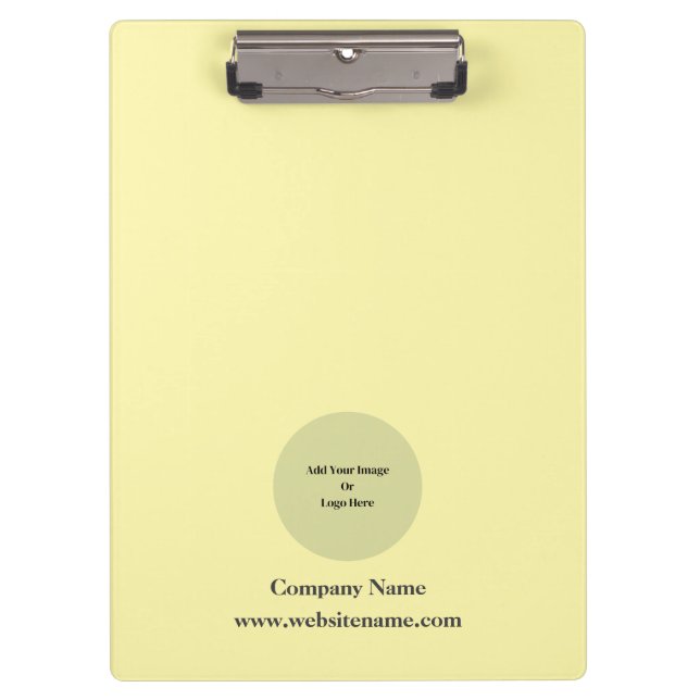 Einfache Personalisierte Creme Klemmbrett (Vorderseite)