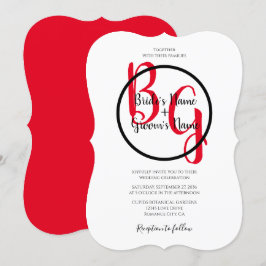 Einfache Personalisierte Einladungen für Hochzeite