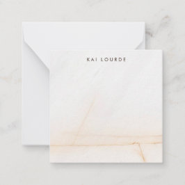 Einfache Personalisierte Elegant Soft Veined Marmo Mitteilungskarte