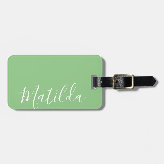 Einfache Personalisierte Farbbezeichnung Gepäckanhänger (Vorderseite horizontal)