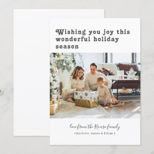 Einfache Personalisierte Foto Weihnachten