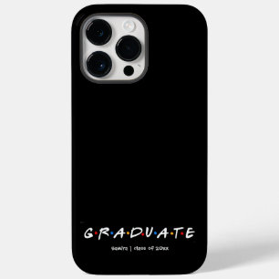 Einfache Personalisierte Graduierung in Schwarz un Case-Mate iPhone 14 Pro Max Hülle