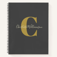 Einfache personalisierte Monogramm-Checkliste in S