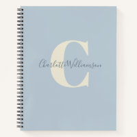 Einfache Personalisierte Monogramm und Name in Bla