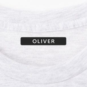 Einfache Personalisierte Schwarzwurzel-Kinderkleid Etiketten