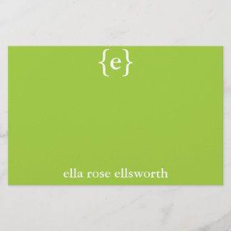 Einfache Personalisierte Stationierung Briefpapier